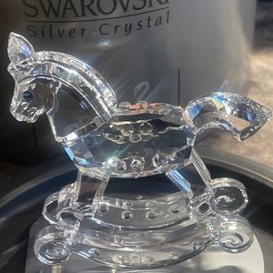 Swarovski baby’s first collectible great shower gift rocking horse